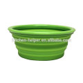 Custom projetado Grade alimentar resistente ao calor Travel plástica Eco Friendly Silicone Pet Bowl / colapsável Pet Dog Cat Bowl